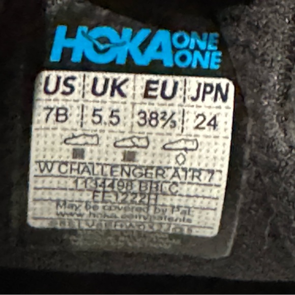 Hoka One One Black Trail Running Shoes Size 7 Challenger ATR 7 - Picture 10 of 11